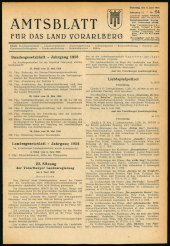 Amtsblatt für das Land Vorarlberg 19560609 Seite: 1