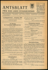 Amtsblatt für das Land Vorarlberg 19560616 Seite: 1