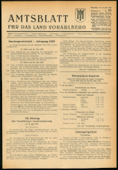 Amtsblatt für das Land Vorarlberg 19560714 Seite: 1