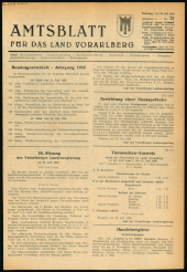 Amtsblatt für das Land Vorarlberg