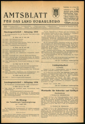 Amtsblatt für das Land Vorarlberg