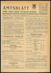 Amtsblatt für das Land Vorarlberg 19560811 Seite: 1