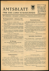 Amtsblatt für das Land Vorarlberg