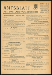 Amtsblatt für das Land Vorarlberg