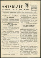 Amtsblatt für das Land Vorarlberg 19570119 Seite: 1