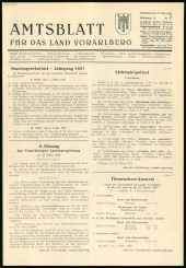 Amtsblatt für das Land Vorarlberg 19570216 Seite: 1