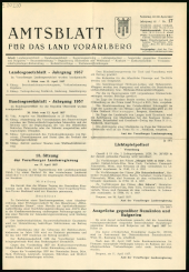 Amtsblatt für das Land Vorarlberg 19570420 Seite: 1