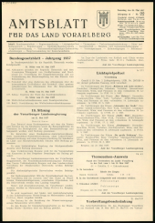 Amtsblatt für das Land Vorarlberg 19570525 Seite: 1