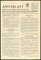 Amtsblatt für das Land Vorarlberg 19570622 Seite: 1