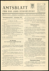 Amtsblatt für das Land Vorarlberg