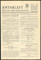 Amtsblatt für das Land Vorarlberg 19570720 Seite: 1