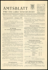 Amtsblatt für das Land Vorarlberg 19570727 Seite: 1