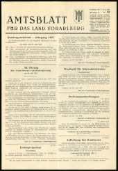 Amtsblatt für das Land Vorarlberg 19570803 Seite: 1