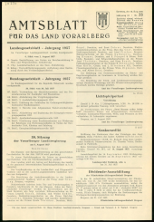 Amtsblatt für das Land Vorarlberg