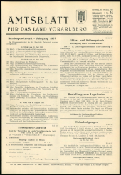 Amtsblatt für das Land Vorarlberg 19570817 Seite: 1