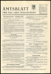 Amtsblatt für das Land Vorarlberg