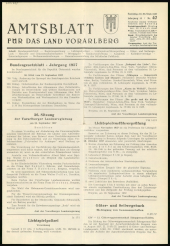 Amtsblatt für das Land Vorarlberg 19570928 Seite: 1