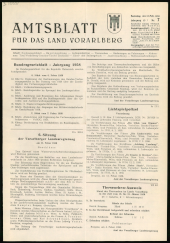 Amtsblatt für das Land Vorarlberg 19580215 Seite: 1