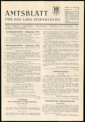 Amtsblatt für das Land Vorarlberg 19580301 Seite: 1