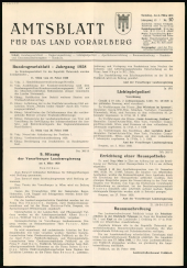 Amtsblatt für das Land Vorarlberg 19580308 Seite: 1