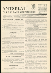 Amtsblatt für das Land Vorarlberg 19580315 Seite: 1