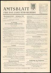 Amtsblatt für das Land Vorarlberg