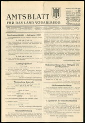 Amtsblatt für das Land Vorarlberg 19580531 Seite: 1