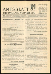 Amtsblatt für das Land Vorarlberg 19580614 Seite: 1