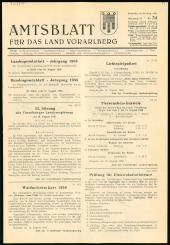 Amtsblatt für das Land Vorarlberg