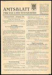 Amtsblatt für das Land Vorarlberg 19580906 Seite: 1