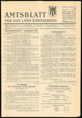 Amtsblatt für das Land Vorarlberg