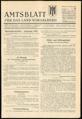 Amtsblatt für das Land Vorarlberg 19580920 Seite: 1