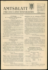 Amtsblatt für das Land Vorarlberg 19580927 Seite: 1