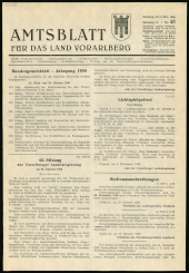 Amtsblatt für das Land Vorarlberg 19581108 Seite: 1