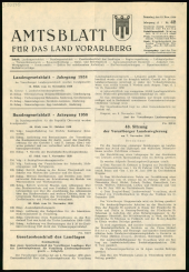 Amtsblatt für das Land Vorarlberg