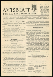 Amtsblatt für das Land Vorarlberg 19581129 Seite: 1