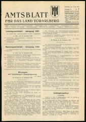 Amtsblatt für das Land Vorarlberg