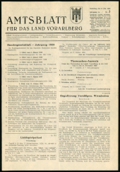 Amtsblatt für das Land Vorarlberg 19590117 Seite: 1