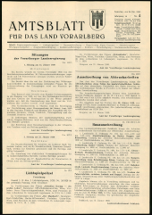 Amtsblatt für das Land Vorarlberg 19590124 Seite: 1