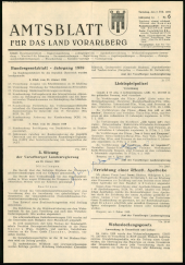 Amtsblatt für das Land Vorarlberg 19590207 Seite: 1