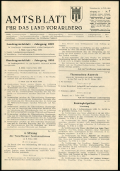 Amtsblatt für das Land Vorarlberg