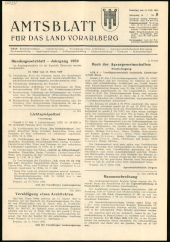 Amtsblatt für das Land Vorarlberg