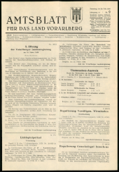 Amtsblatt für das Land Vorarlberg