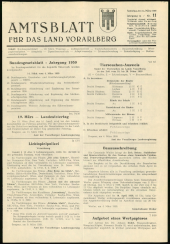 Amtsblatt für das Land Vorarlberg 19590314 Seite: 1