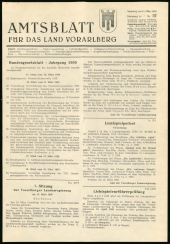 Amtsblatt für das Land Vorarlberg