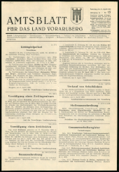 Amtsblatt für das Land Vorarlberg 19590411 Seite: 1