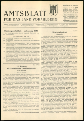 Amtsblatt für das Land Vorarlberg