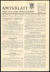 Amtsblatt für das Land Vorarlberg