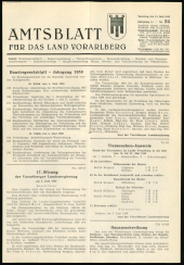 Amtsblatt für das Land Vorarlberg 19590613 Seite: 1