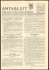 Amtsblatt für das Land Vorarlberg